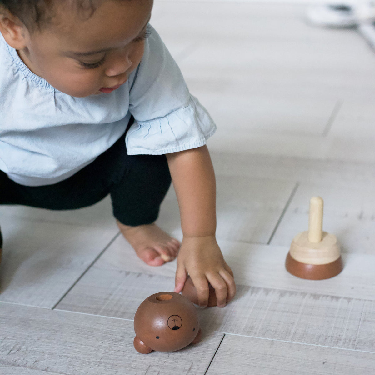 Wood Stacker - Bear Wooden Toys La Vie Bien Wood Stacker - Bear