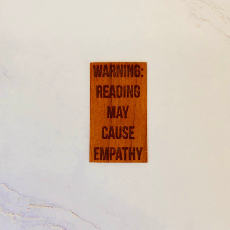 Wood Sticker | Reading causes empathy Stickers La Vie Bien Wood Sticker | Reading causes empathy