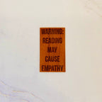 Wood Sticker | Reading causes empathy Stickers La Vie Bien Wood Sticker | Reading causes empathy