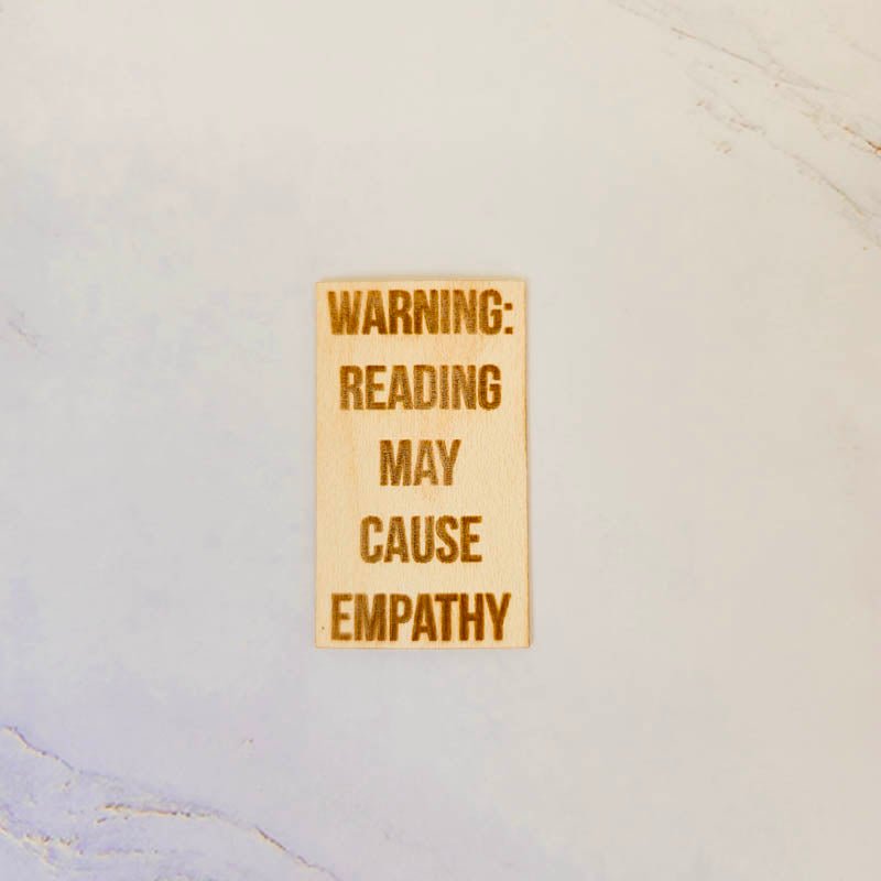 Wood Sticker | Reading causes empathy Stickers La Vie Bien Wood Sticker | Reading causes empathy