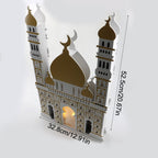 Wooden Arabic Castle Ramadan Countdown (MAC384) La Vie Bien Wooden Arabic Castle Ramadan Countdown (MAC384)
