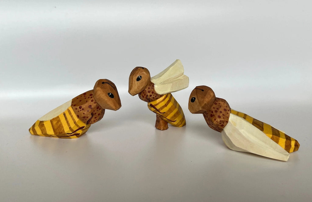 Wooden Bees Toy Set by PoppyBabyCo