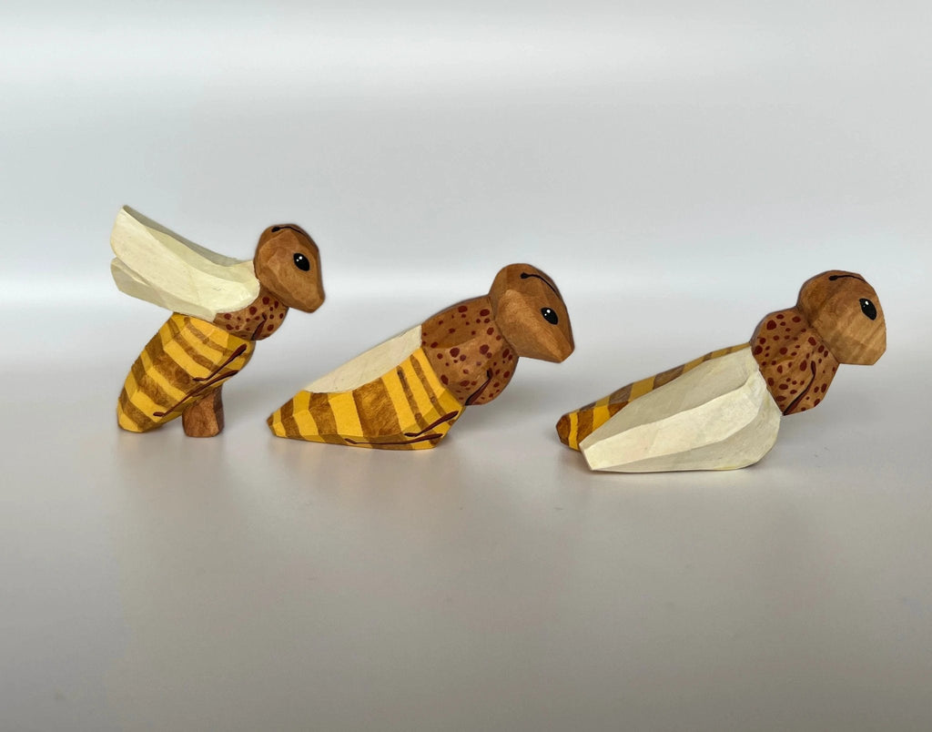 Wooden Bees Toy Set by PoppyBabyCo