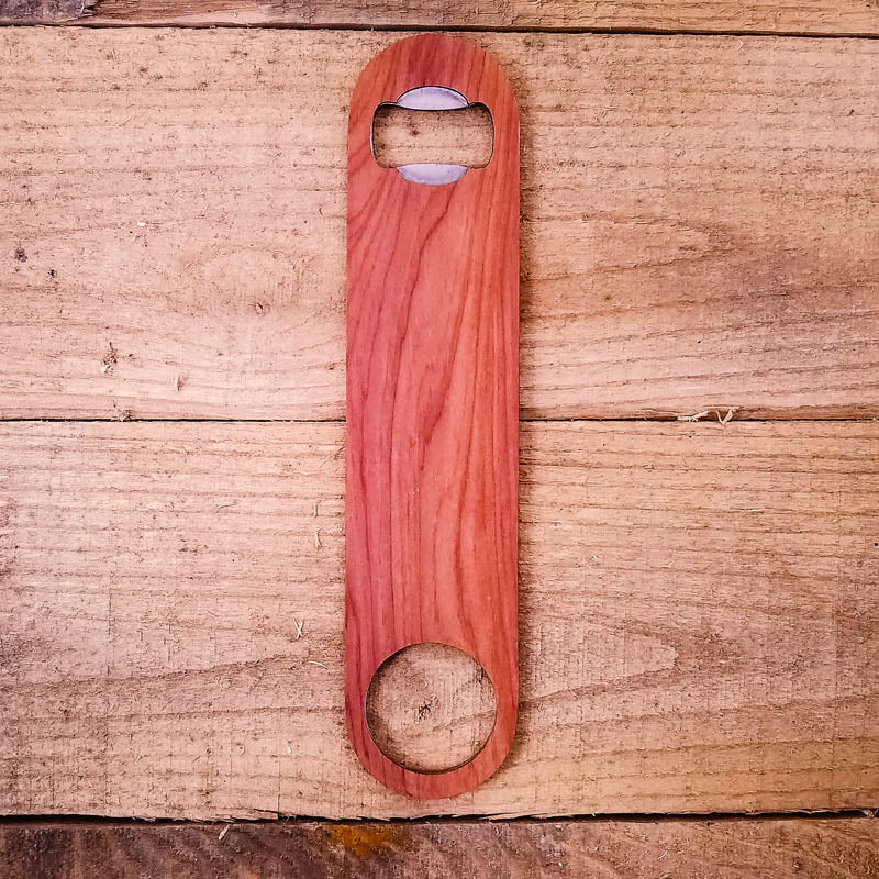 Wooden Bottle Opener | Handmade Speed Opener for Beer Lovers (full size) Bottle Opener La Vie Bien Wooden Bottle Opener | Handmade Speed Opener for Beer Lovers (full size)