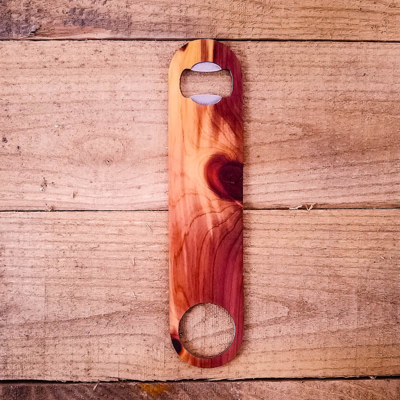 Wooden Bottle Opener | Handmade Speed Opener for Beer Lovers (full size) Bottle Opener La Vie Bien Wooden Bottle Opener | Handmade Speed Opener for Beer Lovers (full size)