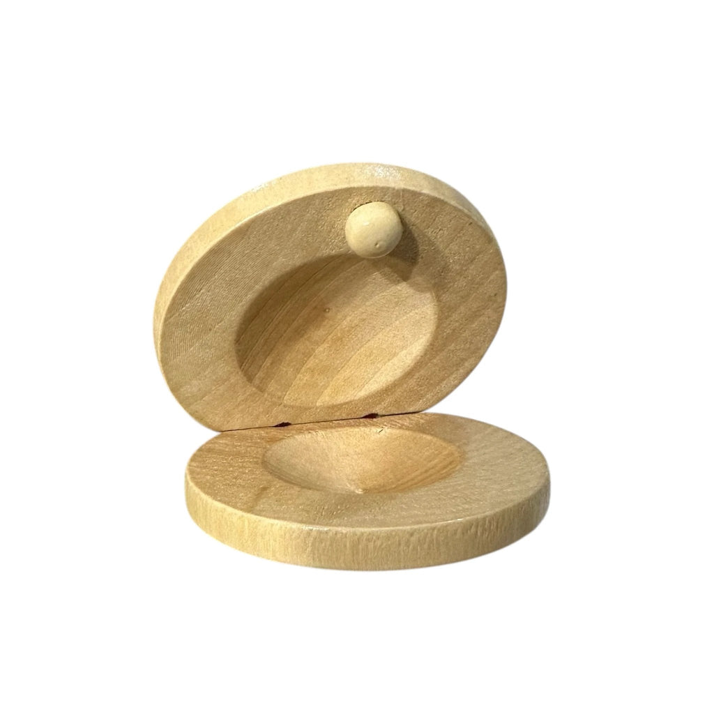 Wooden Castanet – Montessori Rhythm Instrument for Kids’ Music Learning by Music Frog Co