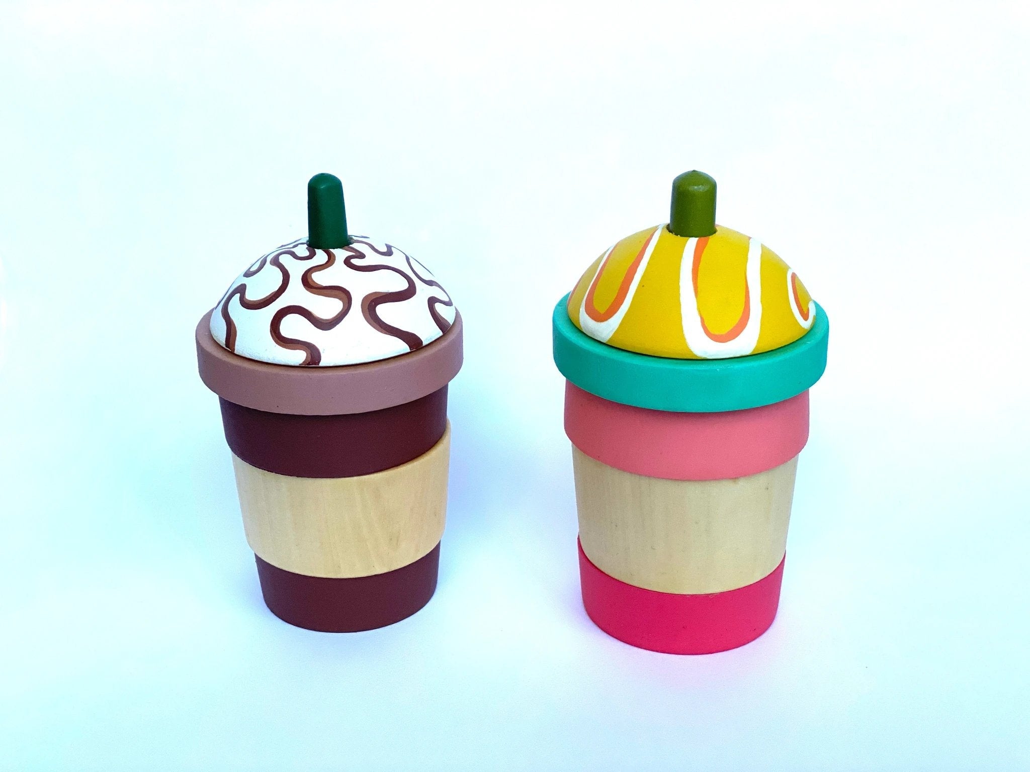 Wooden Cup Toy by PoppyBabyCo