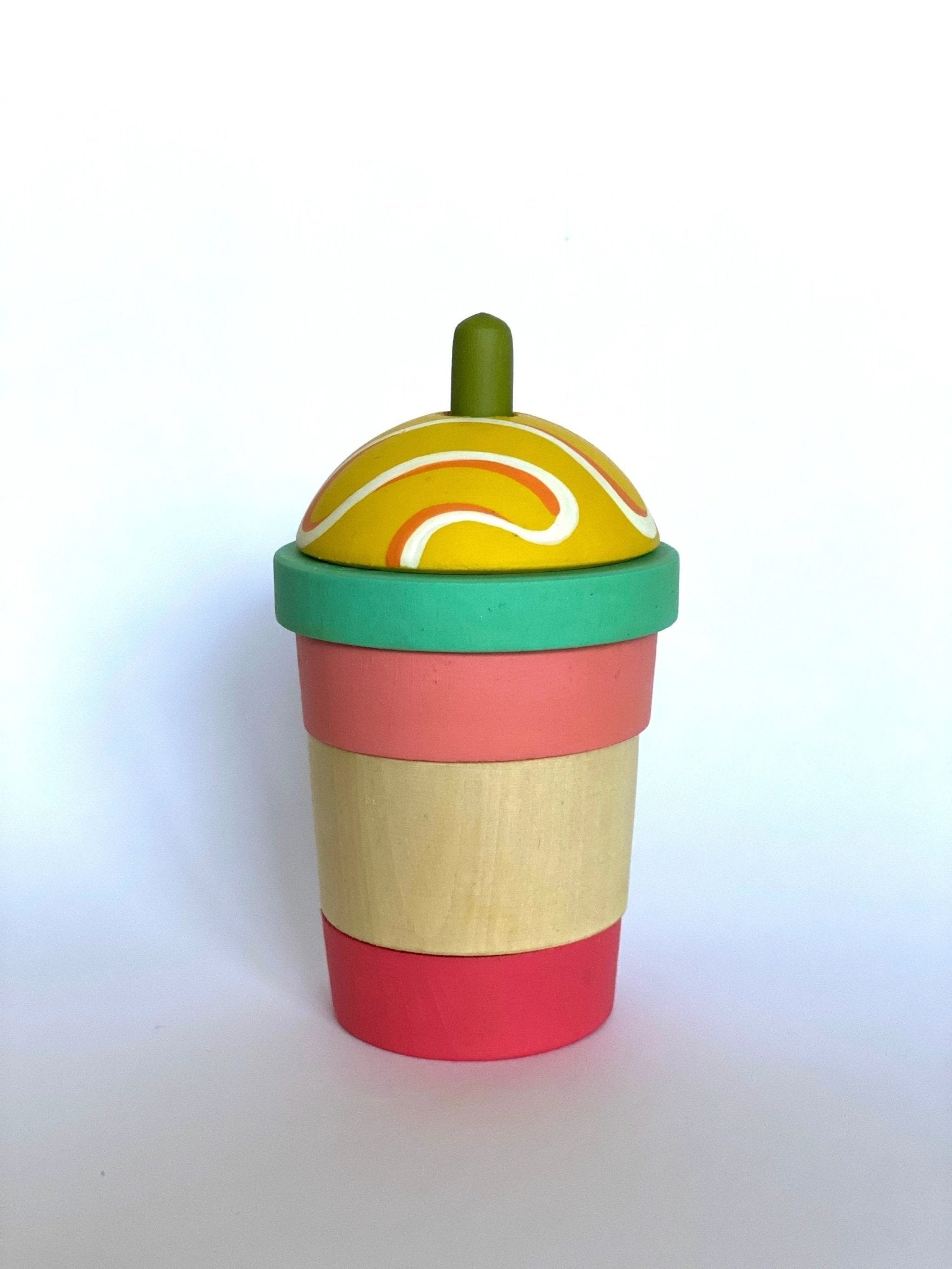 Wooden Cup Toy by PoppyBabyCo