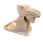 Wooden Cute Rabbit Phone Holder by Music Frog Co