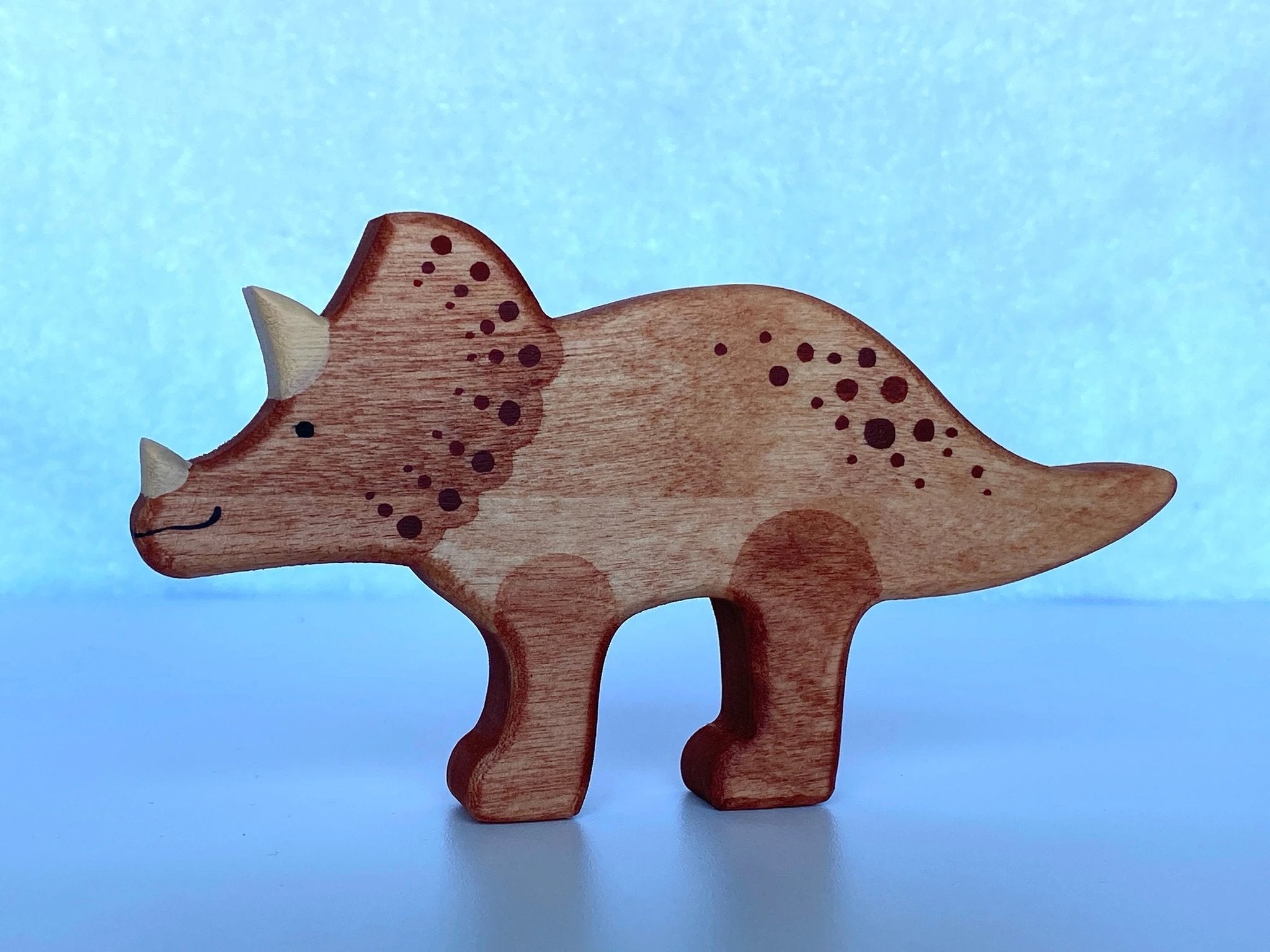 Wooden Dinosaur Set of 7 by PoppyBabyCo