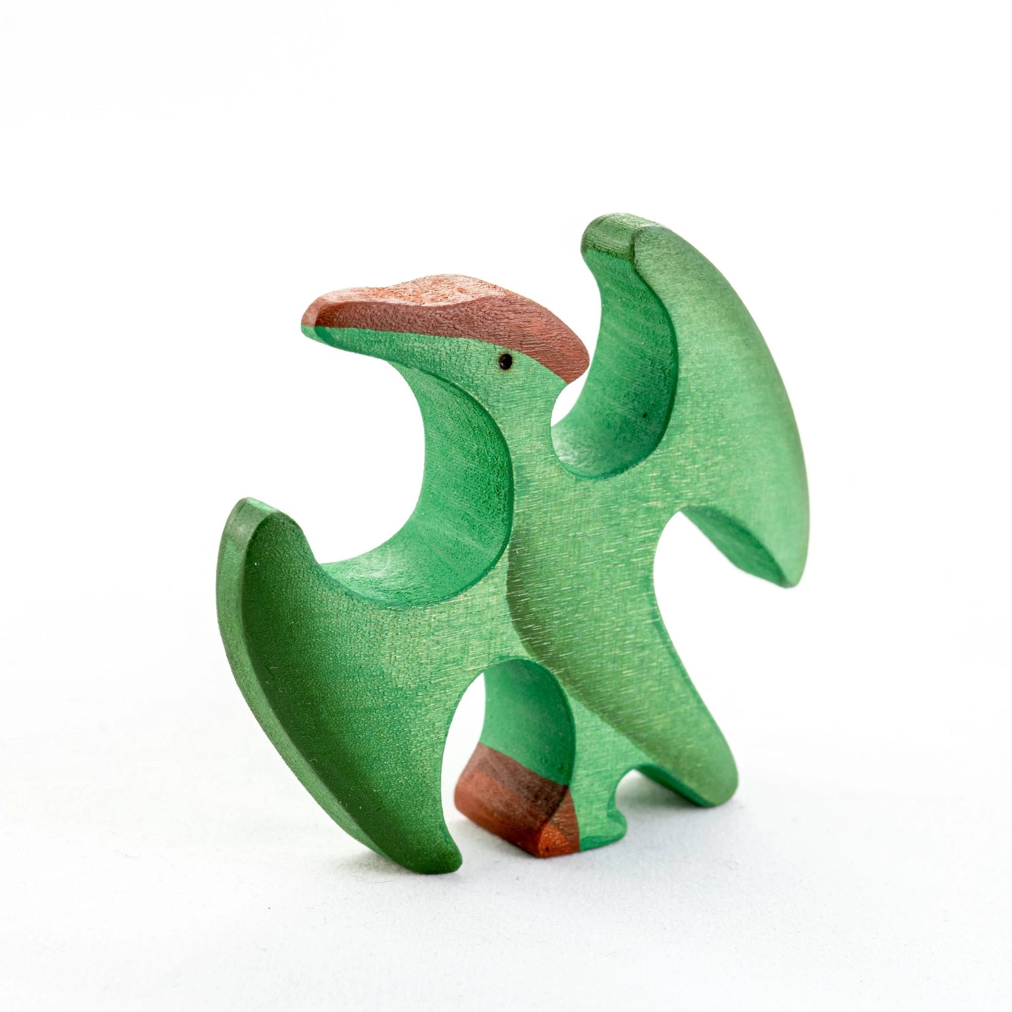 Wooden Dinosaur toy set painted- 6 pieces by PoppyBabyCo