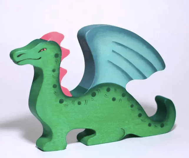Wooden Dragon Toy - Handmade, Eco-Friendly & Perfect for Kids' Playtime by PoppyBabyCo