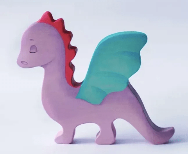 Wooden Dragon Toy - Handmade, Eco-Friendly & Perfect for Kids' Playtime by PoppyBabyCo