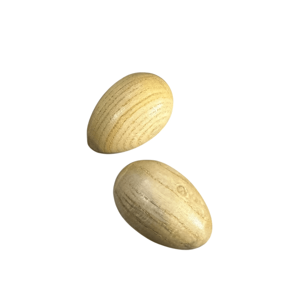 Wooden Egg Shakers – Natural Rhythm Eggs for Kids, Music Play & Eco Percussion by Music Frog Co