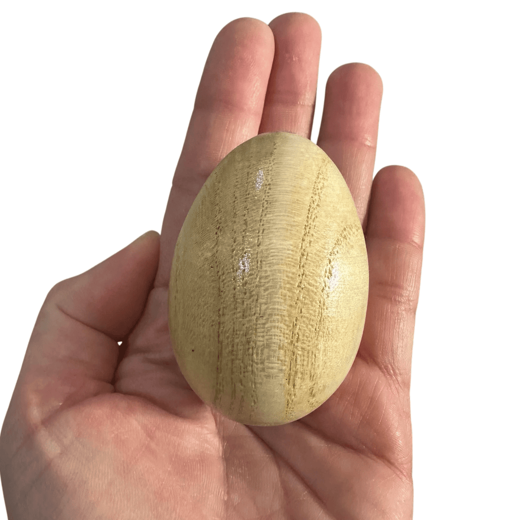 Wooden Egg Shakers – Natural Rhythm Eggs for Kids, Music Play & Eco Percussion by Music Frog Co