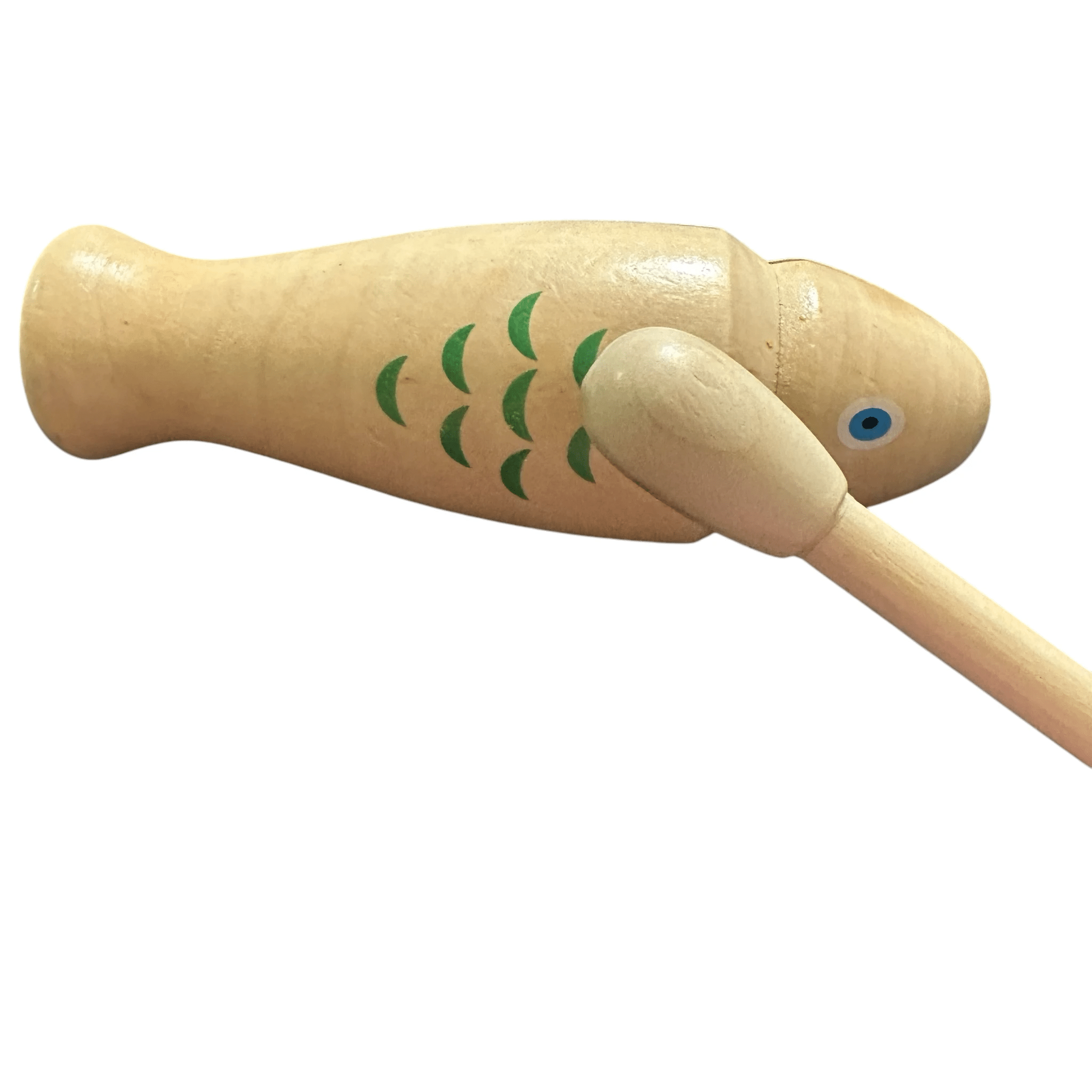 wooden-fish-guiro-hand-percussion-instrument-with-mallet by Music Frog Co
