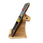 Wooden Giraffe Phone Holder by Music Frog Co