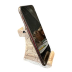 Wooden Giraffe Phone Holder by Music Frog Co