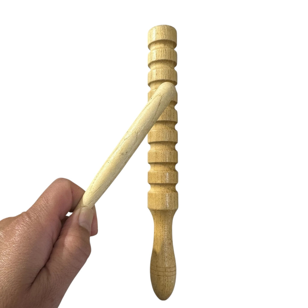 Wooden Guiro – Montessori Rhythm Instrument for Kids’ Music Learning by Music Frog Co