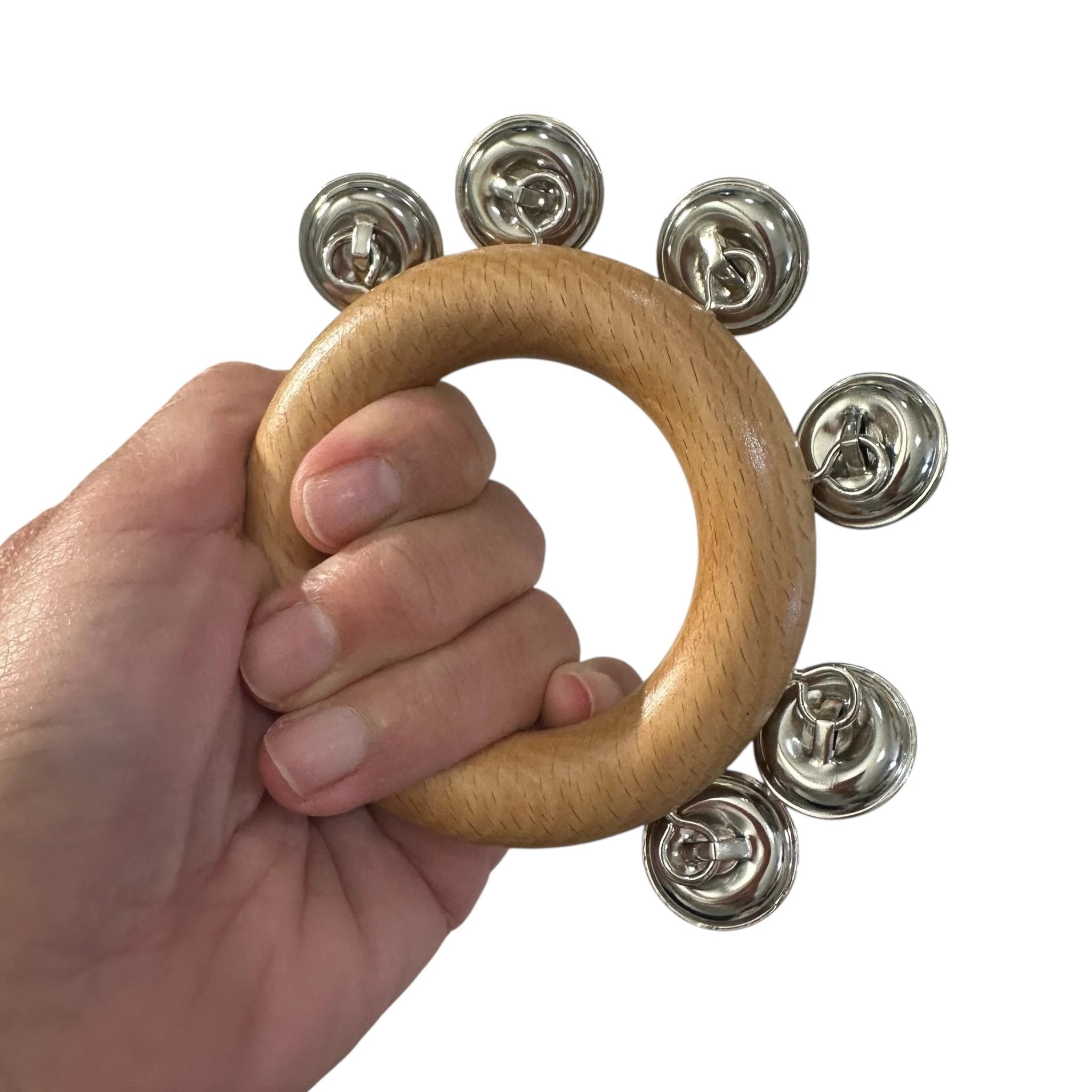 Wooden Hand Bell – Montessori Music Learning Toy for Kids and Classrooms by Music Frog Co