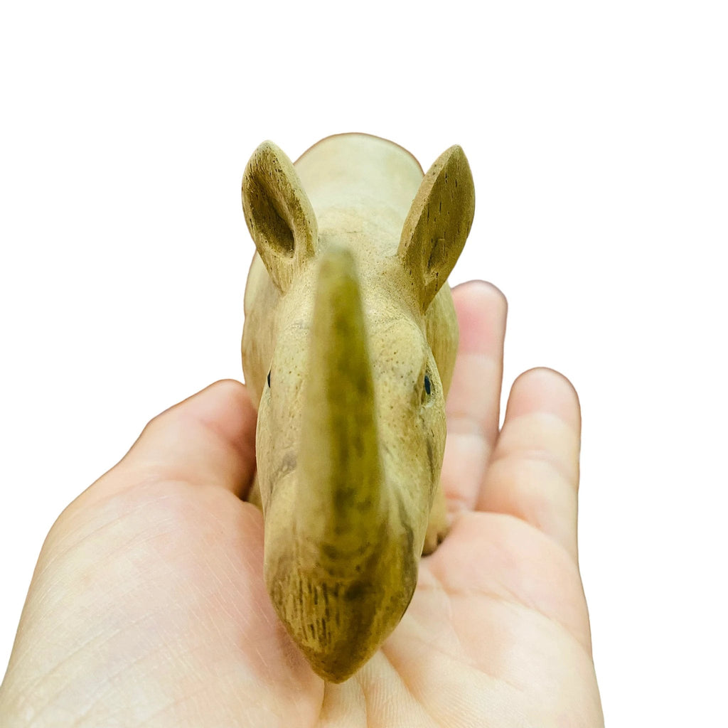 wooden-handcrafted-rhino-figurine-decoration by Music Frog Co