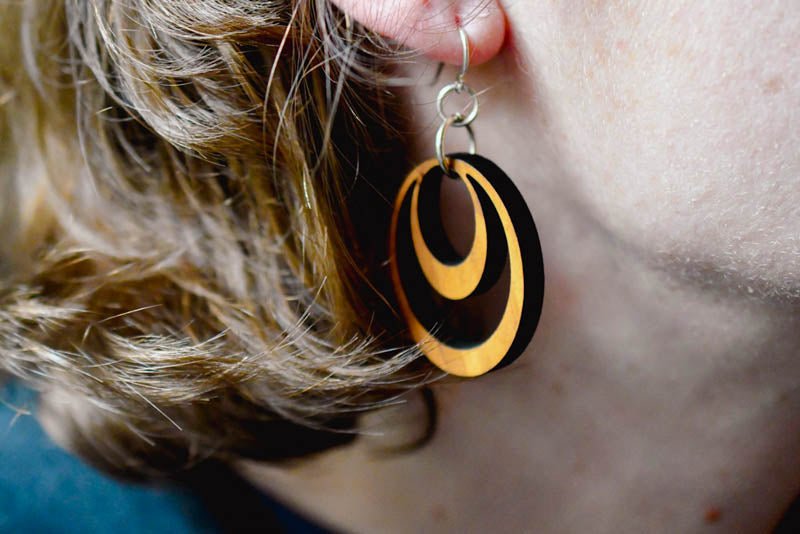 Wooden Hoop Earrings – Lightweight & Natural Earrings La Vie Bien Wooden Hoop Earrings – Lightweight & Natural