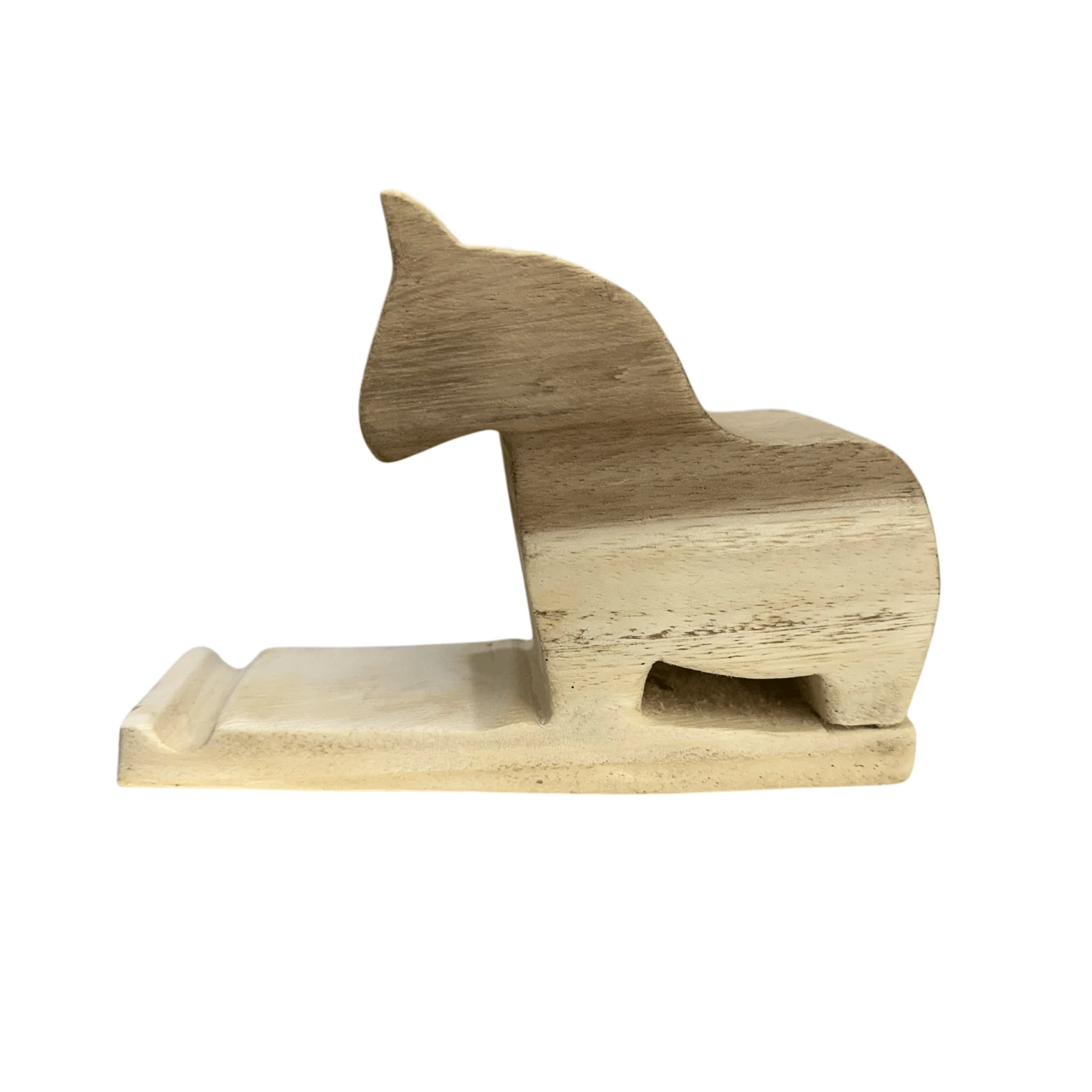 wooden-horse-phone-holder by Music Frog Co