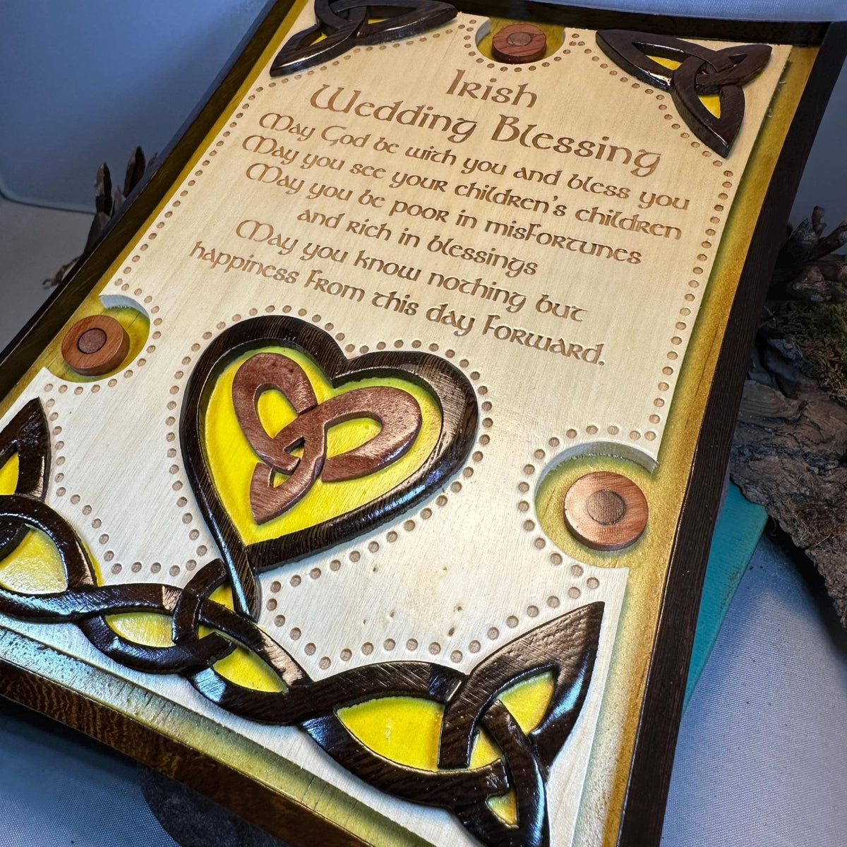 Wooden Irish Wedding Blessing Wall Plaque Gifts La Vie Bien Wooden Irish Wedding Blessing Wall Plaque