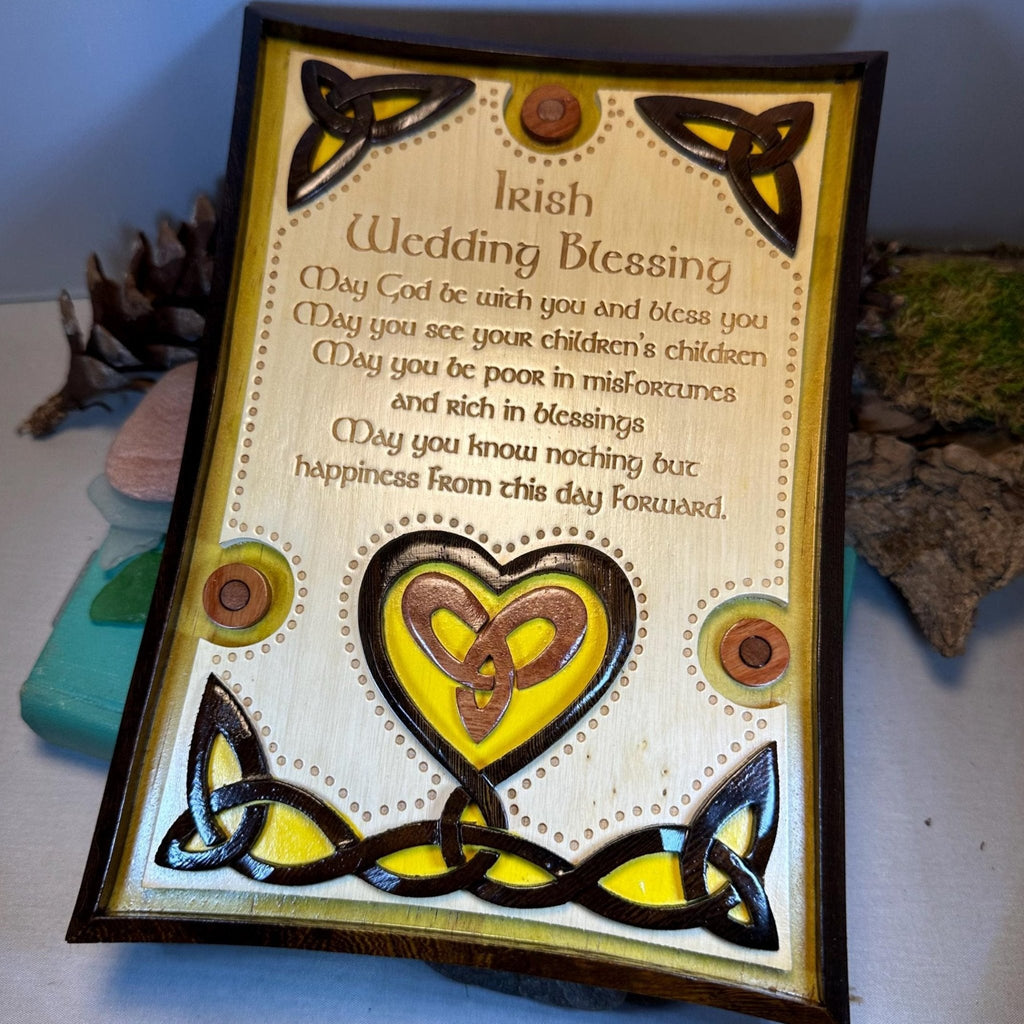 Wooden Irish Wedding Blessing Wall Plaque Gifts La Vie Bien Wooden Irish Wedding Blessing Wall Plaque