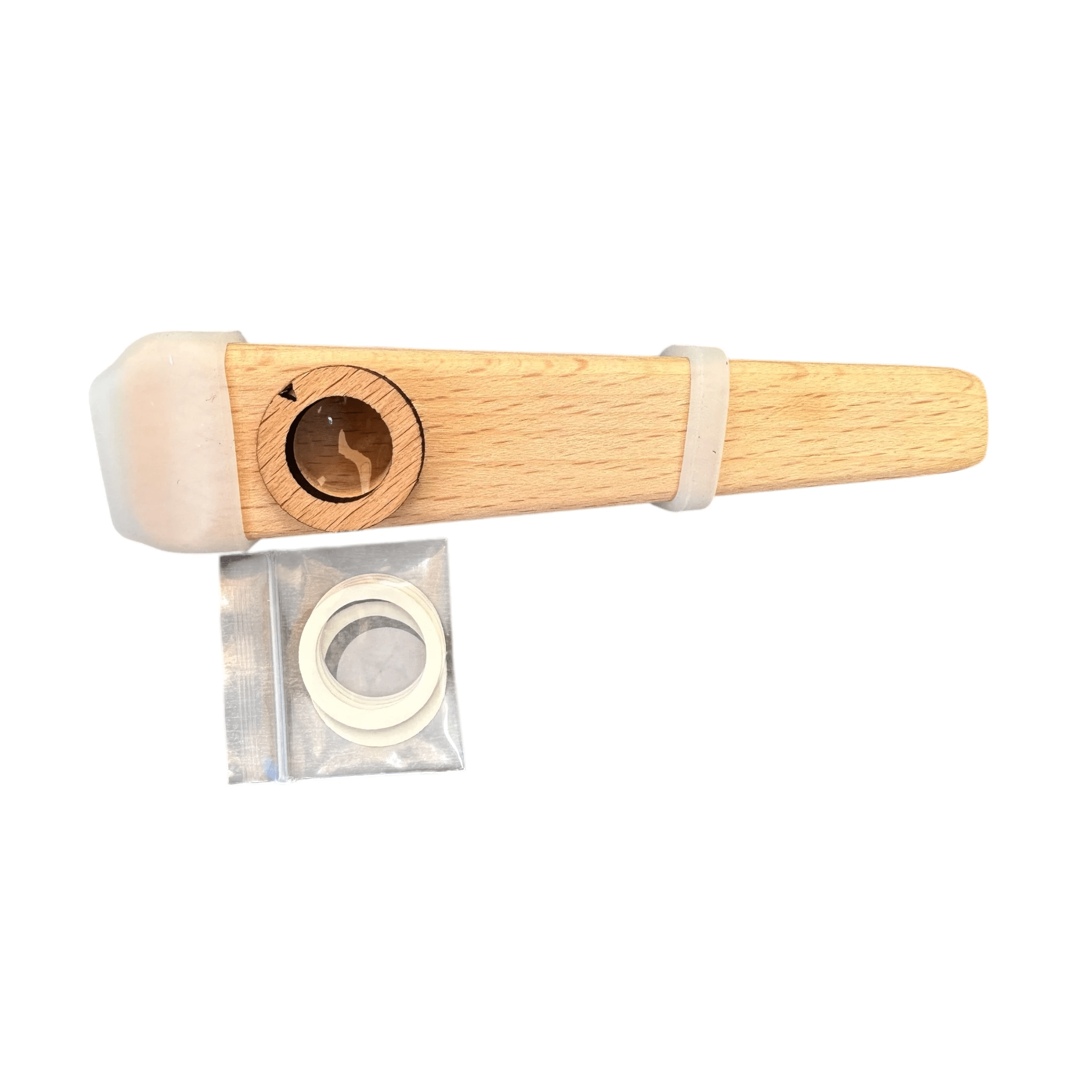Wooden Kazoo – Handcrafted Hum Sound Toy for Kids & Adults – Natural Musical Fun Instrument by Music Frog Co