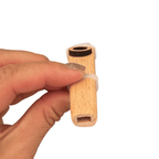 Wooden Kazoo – Handcrafted Hum Sound Toy for Kids & Adults – Natural Musical Fun Instrument by Music Frog Co