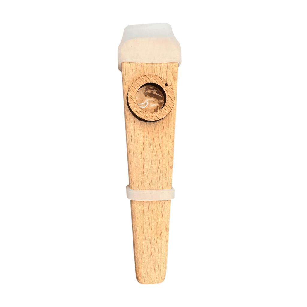 Wooden Kazoo – Handcrafted Hum Sound Toy for Kids & Adults – Natural Musical Fun Instrument by Music Frog Co