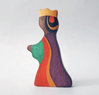 Wooden King and Queen figurines by PoppyBabyCo
