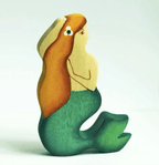 Wooden Mermaid Figure by PoppyBabyCo