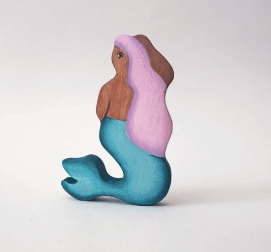 Wooden Mermaid Figure by PoppyBabyCo