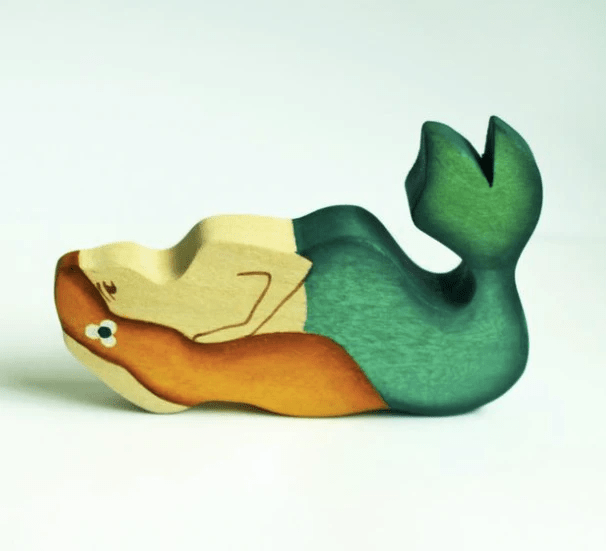 Wooden Mermaid Figure by PoppyBabyCo