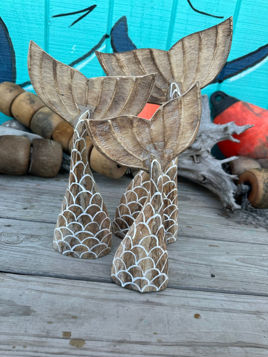 Wooden Mermaid Whale Tails La Vie Bien Wooden Mermaid Whale Tails
