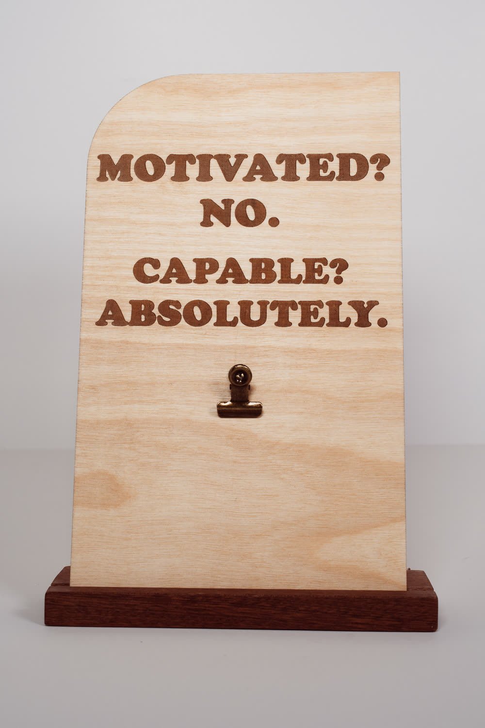 Wooden Message Board with Clip Home Decor La Vie Bien Wooden Message Board with Clip