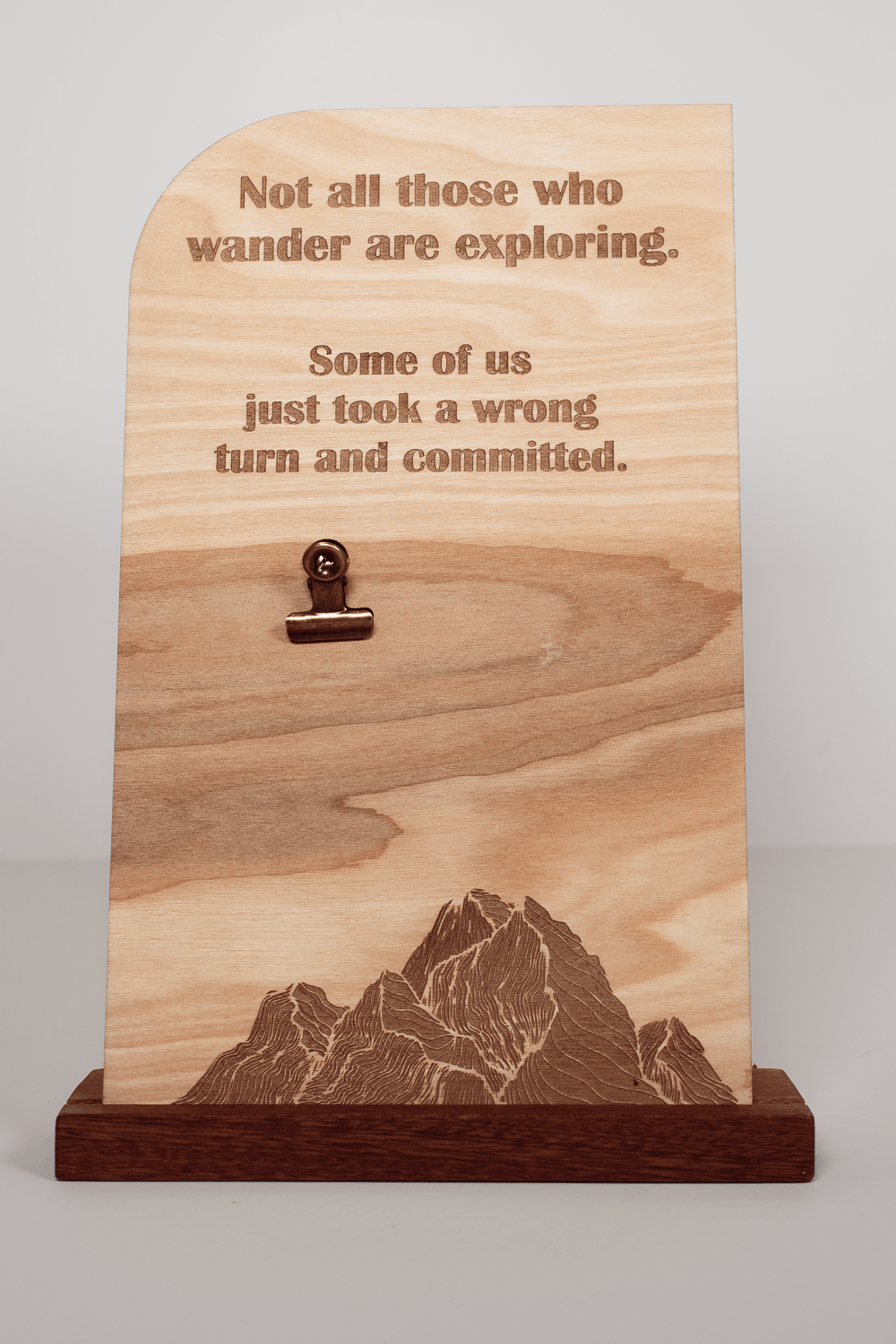 Wooden Message Board with Clip Home Decor La Vie Bien Wooden Message Board with Clip