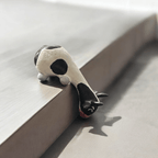 Wooden Minimal Cow Shelf Figurine Decoration by Music Frog Co