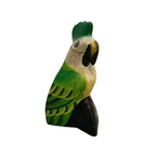 Wooden Parrot Decoration figurine (Green) by Music Frog Co