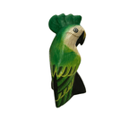 Wooden Parrot Decoration figurine (Green) by Music Frog Co