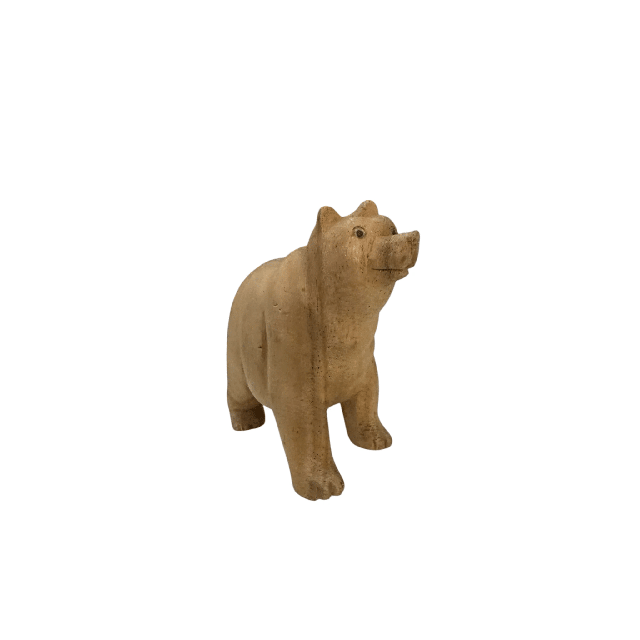 Wooden Polar Bear decoration figurine by Music Frog Co