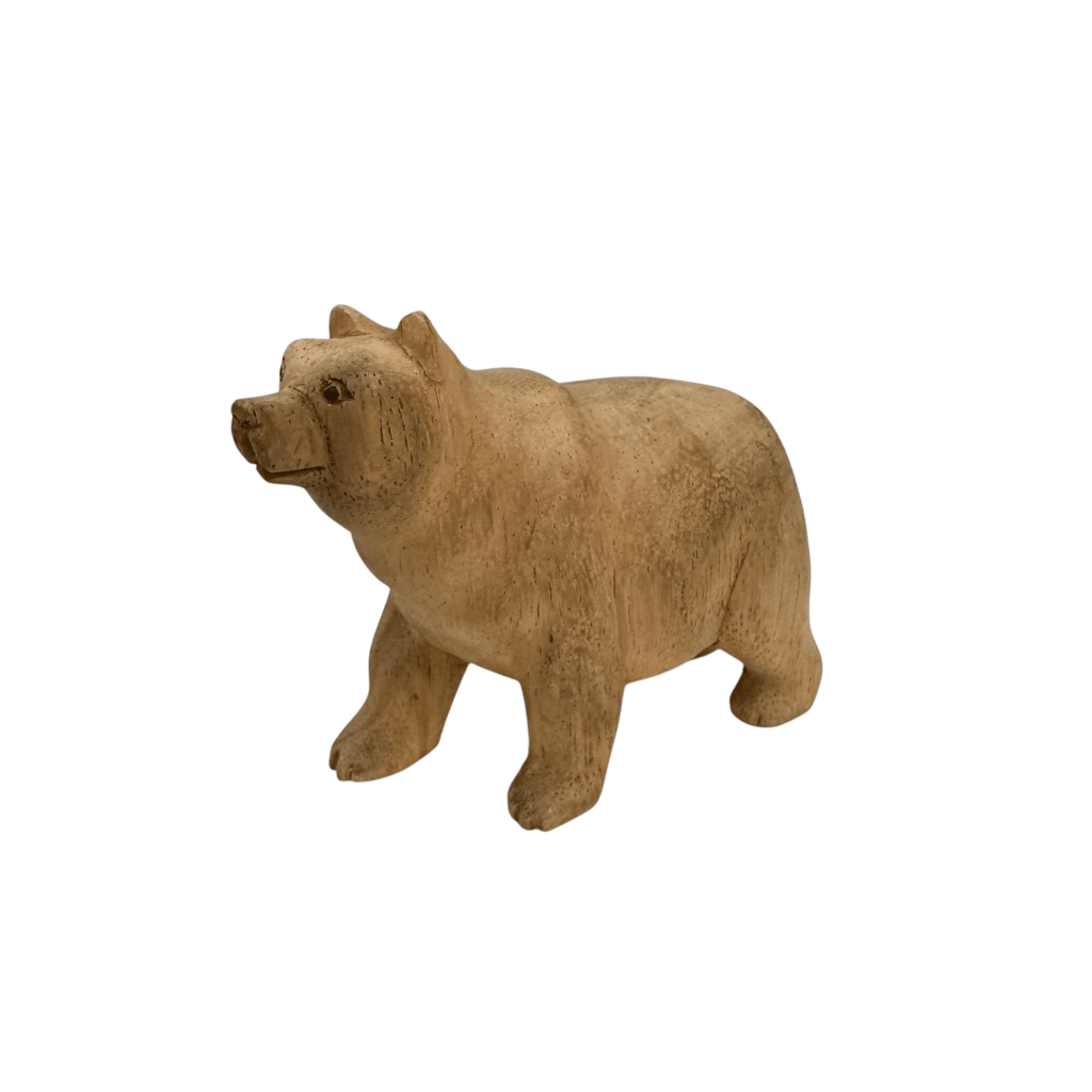 Wooden Polar Bear decoration figurine by Music Frog Co