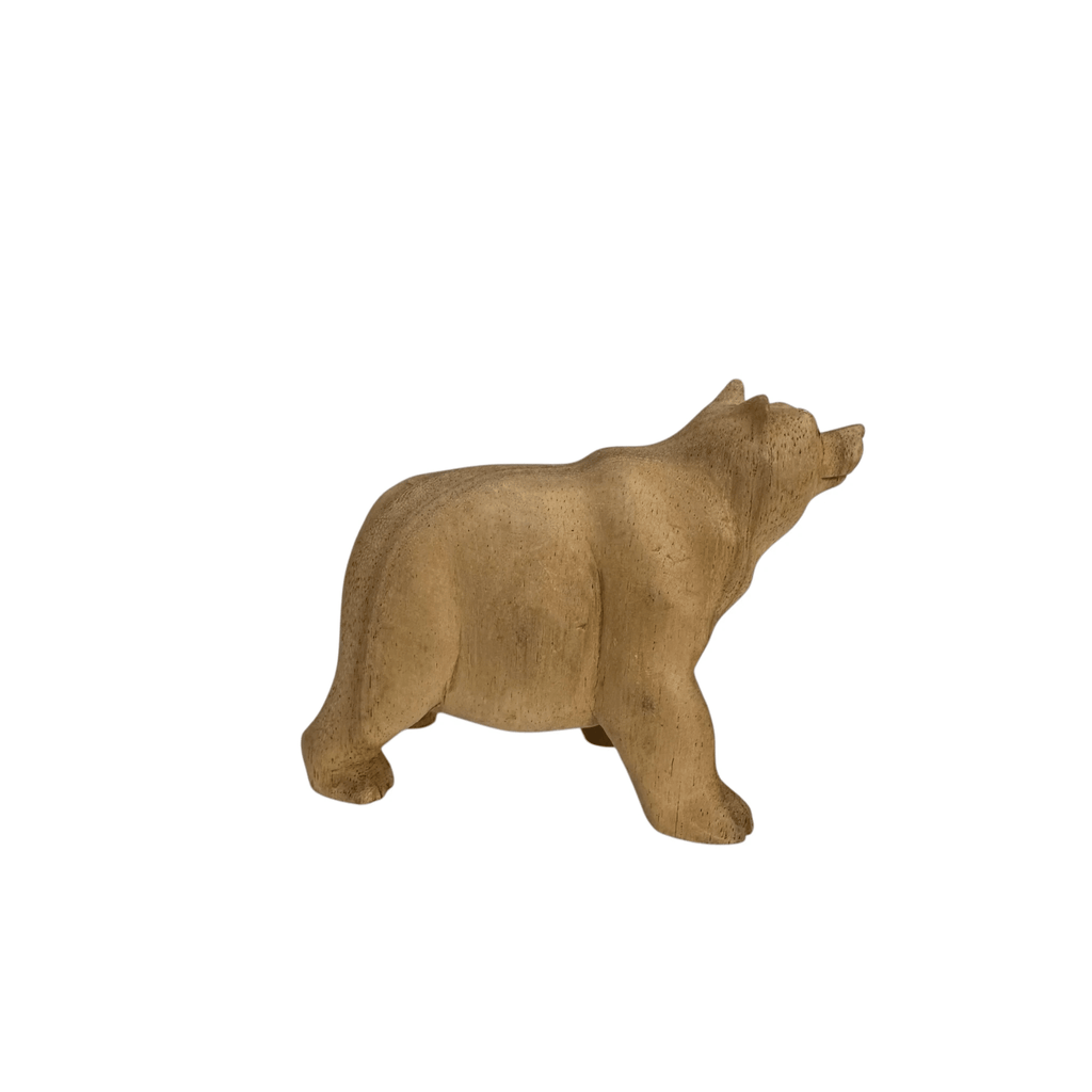 Wooden Polar Bear decoration figurine by Music Frog Co