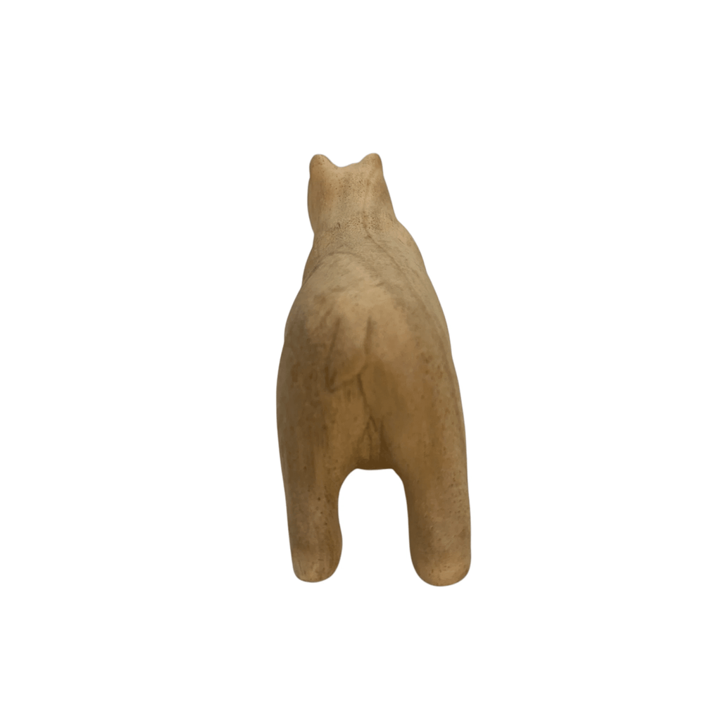 Wooden Polar Bear decoration figurine by Music Frog Co