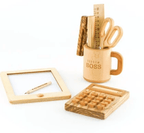 Wooden Pretend and Play Office Set by PoppyBabyCo
