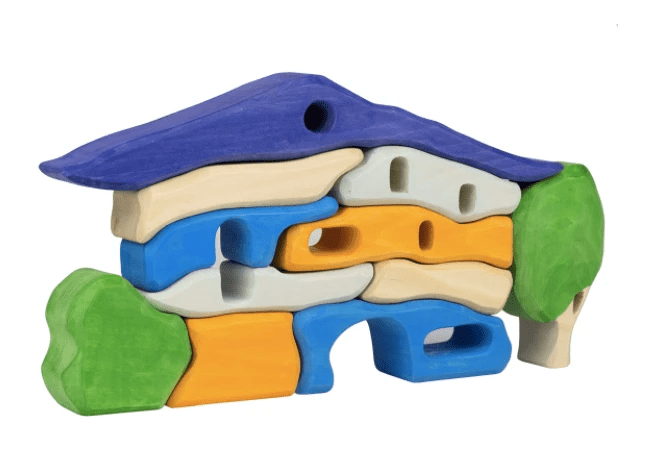 Wooden puzzle house "Summer House" by PoppyBabyCo