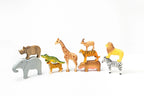 Wooden Safari Animals by PoppyBabyCo
