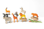 Wooden Safari Animals Toys by PoppyBabyCo